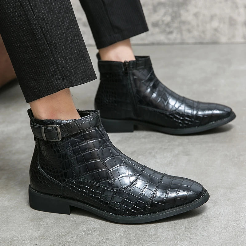 Dylan™ | Graceful Buckle Ankle Boots