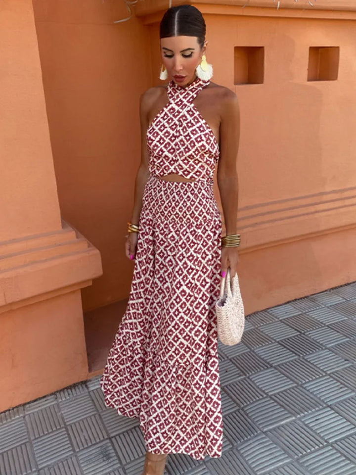 Mickay™ | Elegant Off-Shoulder Midi Dress