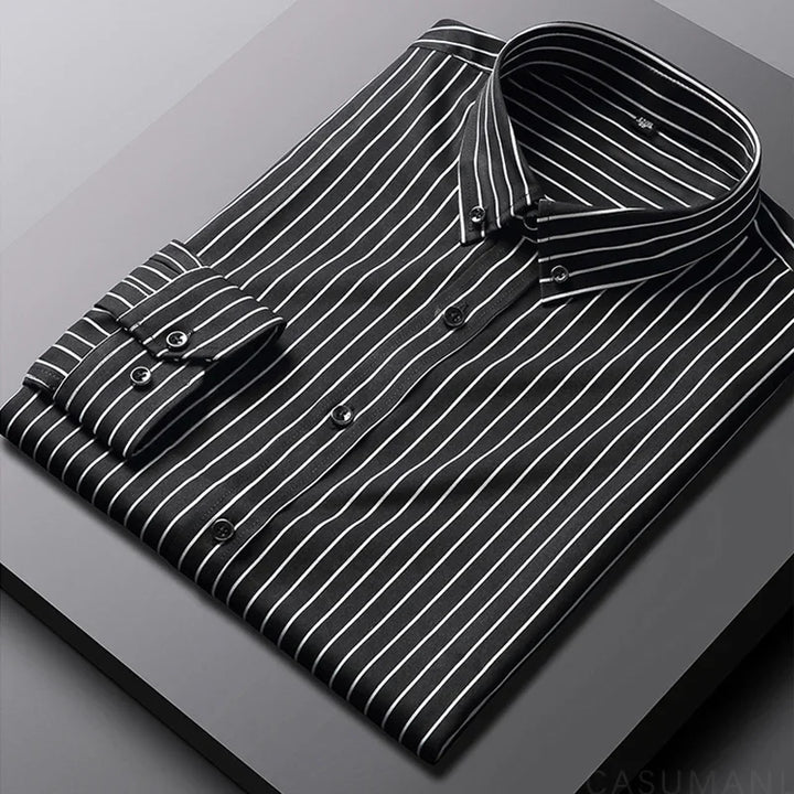 Givalli - Chemise décontractée rayée pour homme 