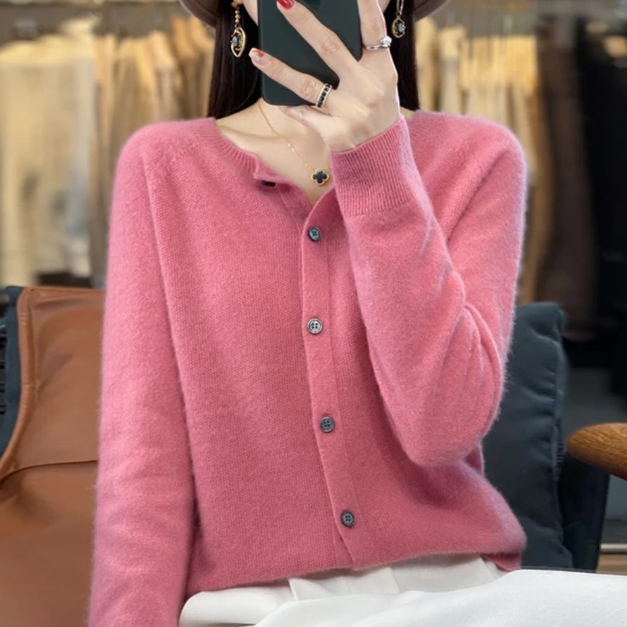 VIVIENNE JE CHAUD CARDIGAN TRICOTÉ CONFORTABLE 