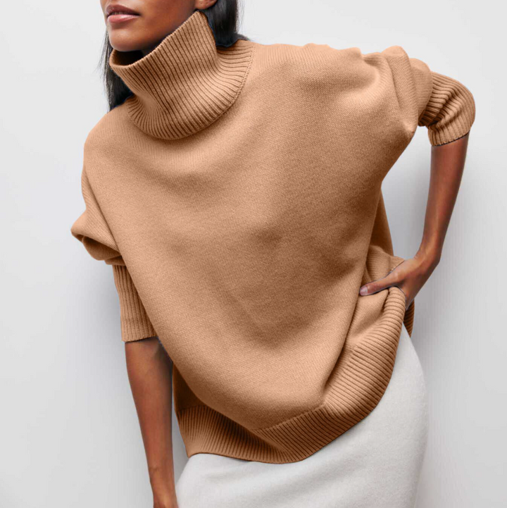 Amelia | Pull à col roulé en tricot élégant 