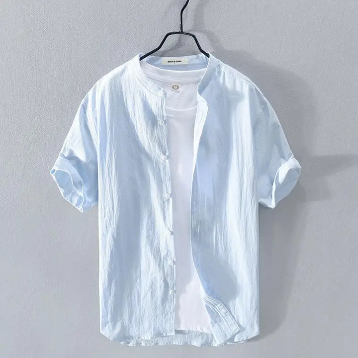 Chemise d'été en coton et lin 