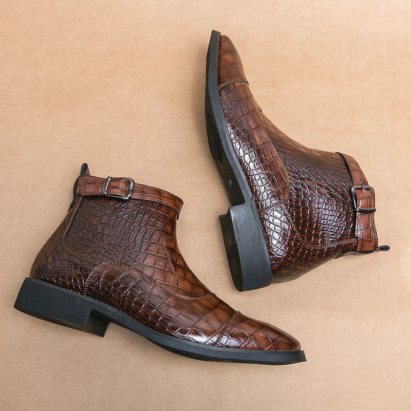 Dylan™ | Graceful Buckle Ankle Boots