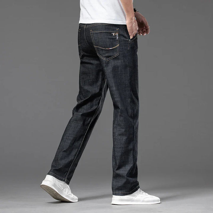 Jean en denim droit décontracté 