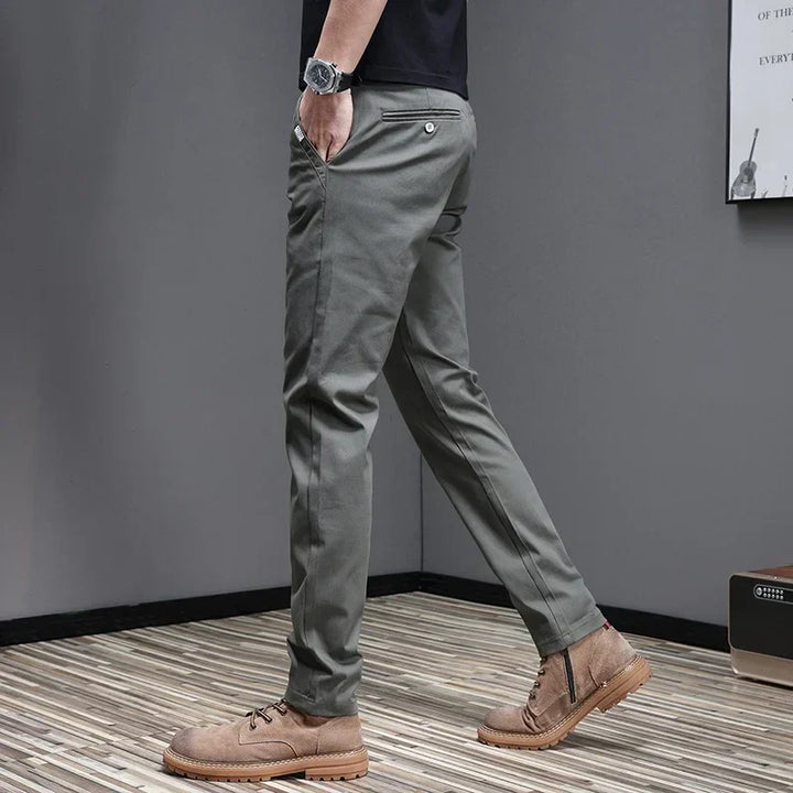 Pantalon en coton décontracté 