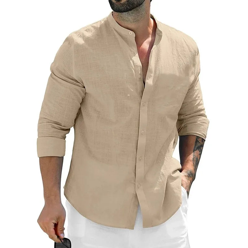 Chemise en lin pour homme 
