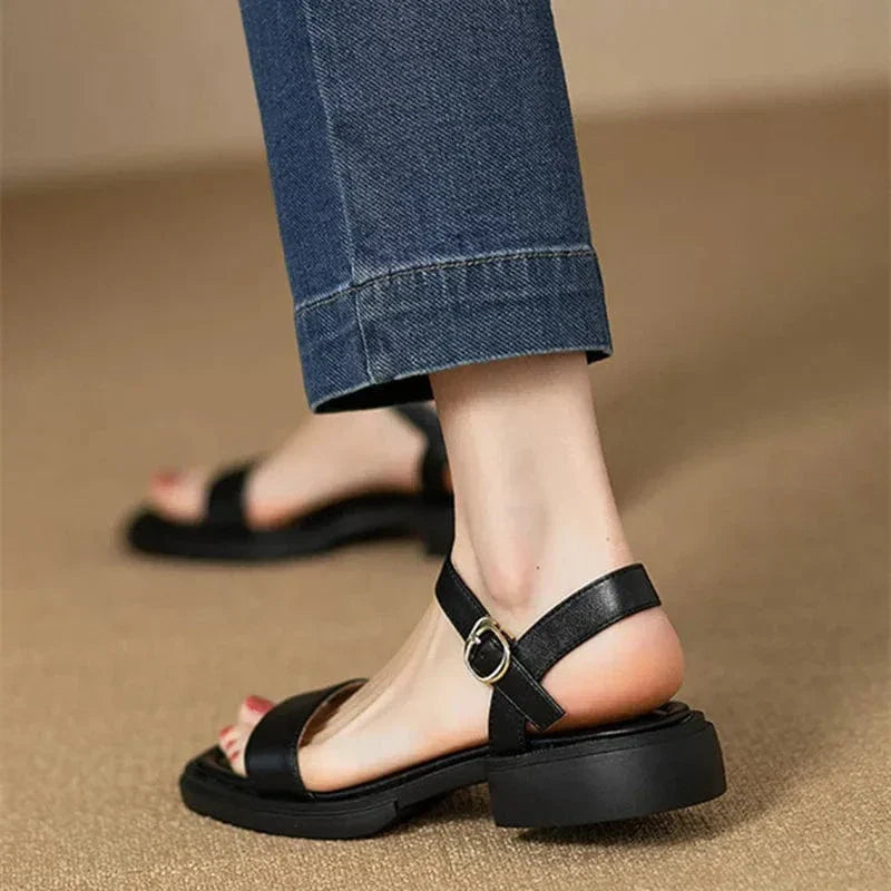 Sandales à talons en cuir Klarina 