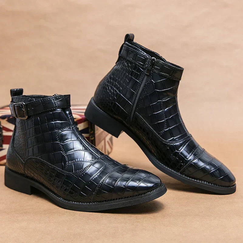 Dylan™ | Graceful Buckle Ankle Boots