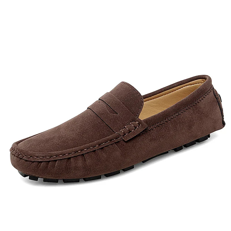 Mocassins en daim pour bateau 