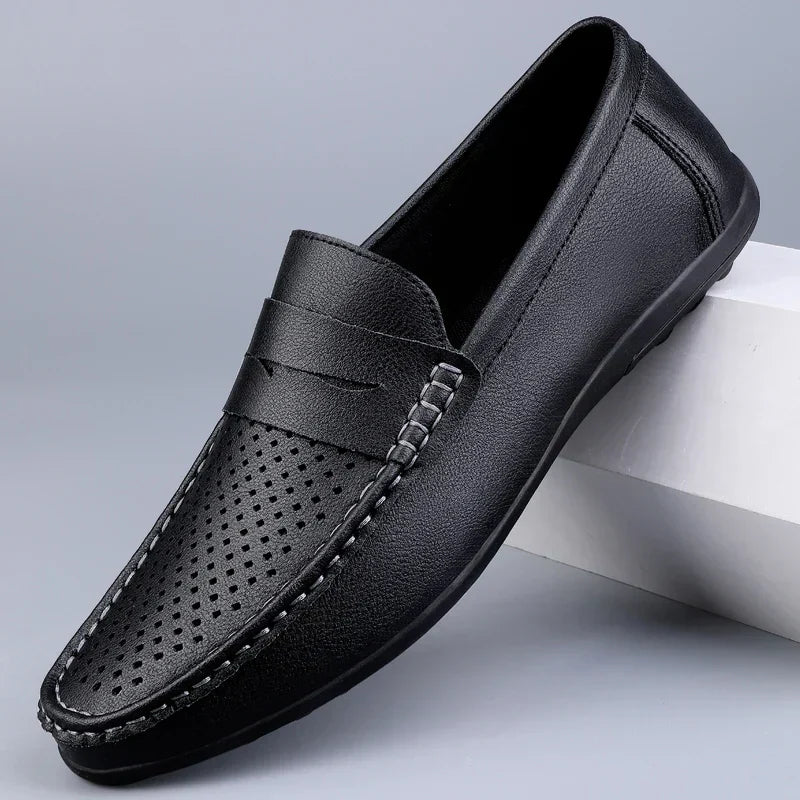 Mocassins en cuir italien classique 