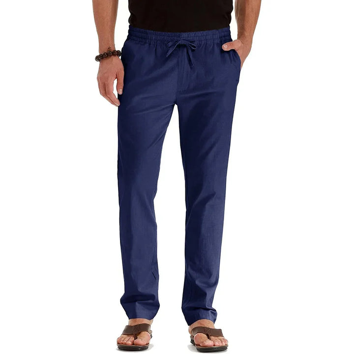 Pantalon en lin et coton 