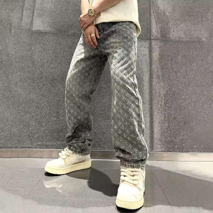 Jeans en denim Jacquard 