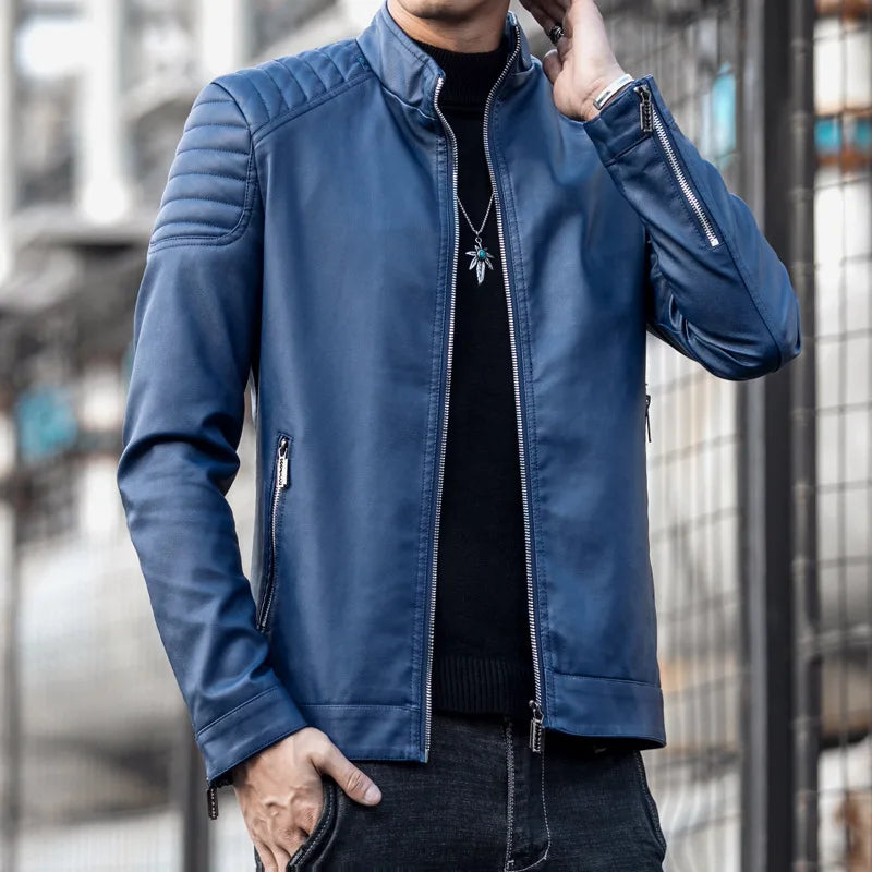 Veste en cuir de qualité supérieure 