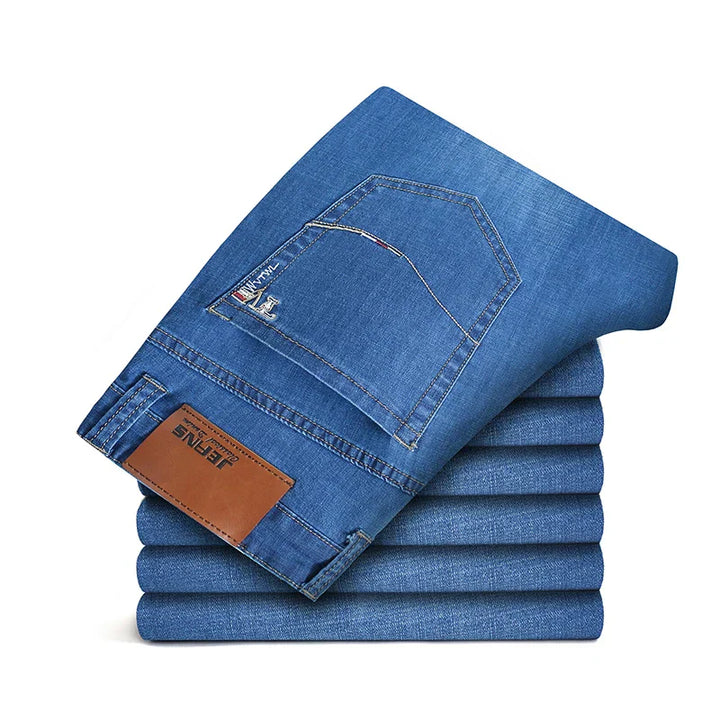 Jean en denim droit décontracté 