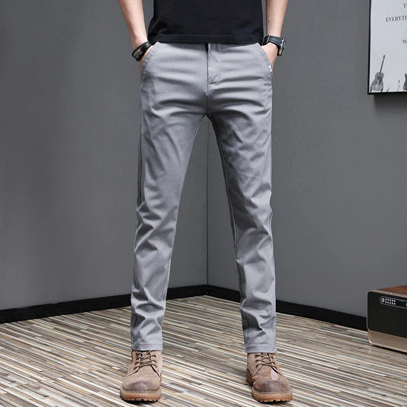 Pantalon en coton décontracté 