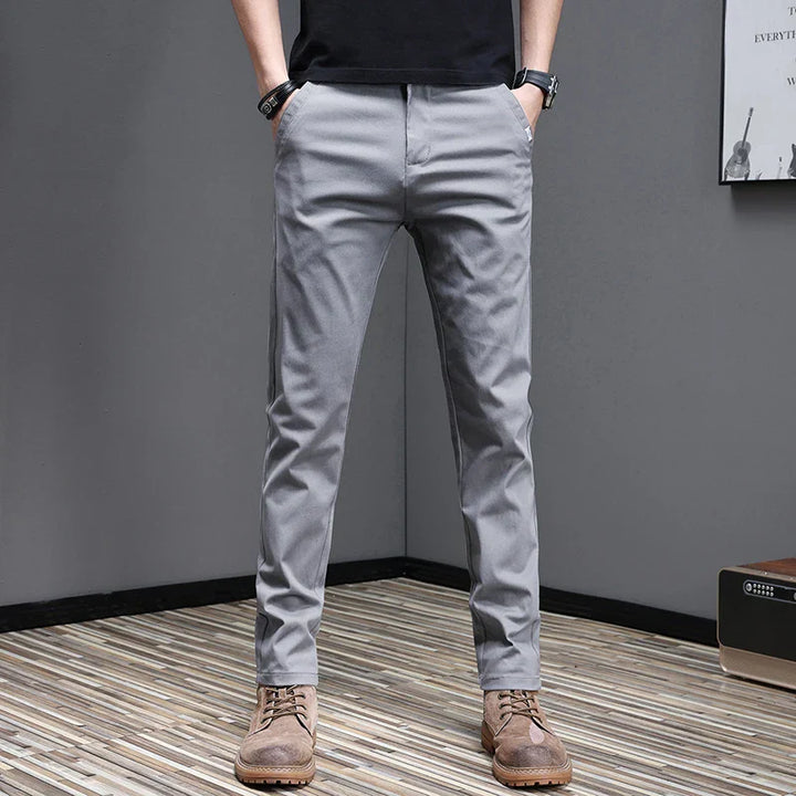 Pantalon en coton décontracté 