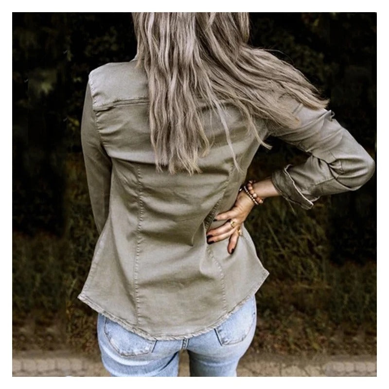 Aubrine™ | Veste en jean tendance 