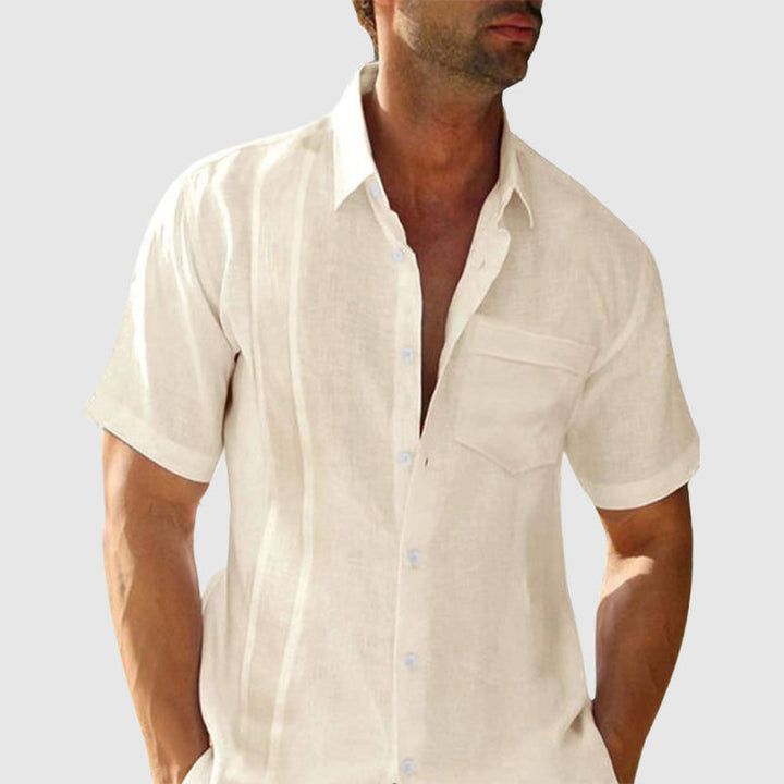 Chemise d'été en lin élégante 