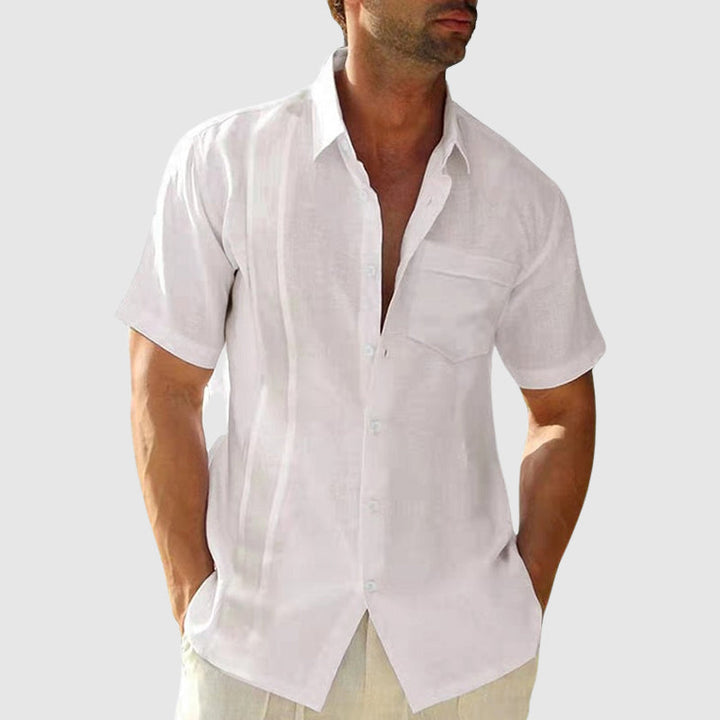 Chemise d'été en lin élégante 