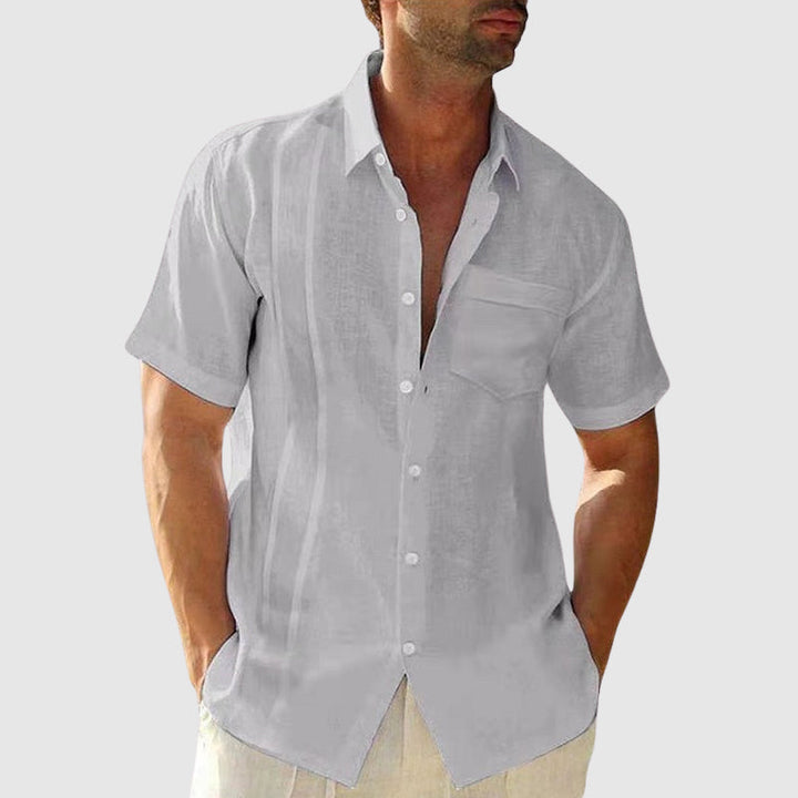 Chemise d'été en lin élégante 