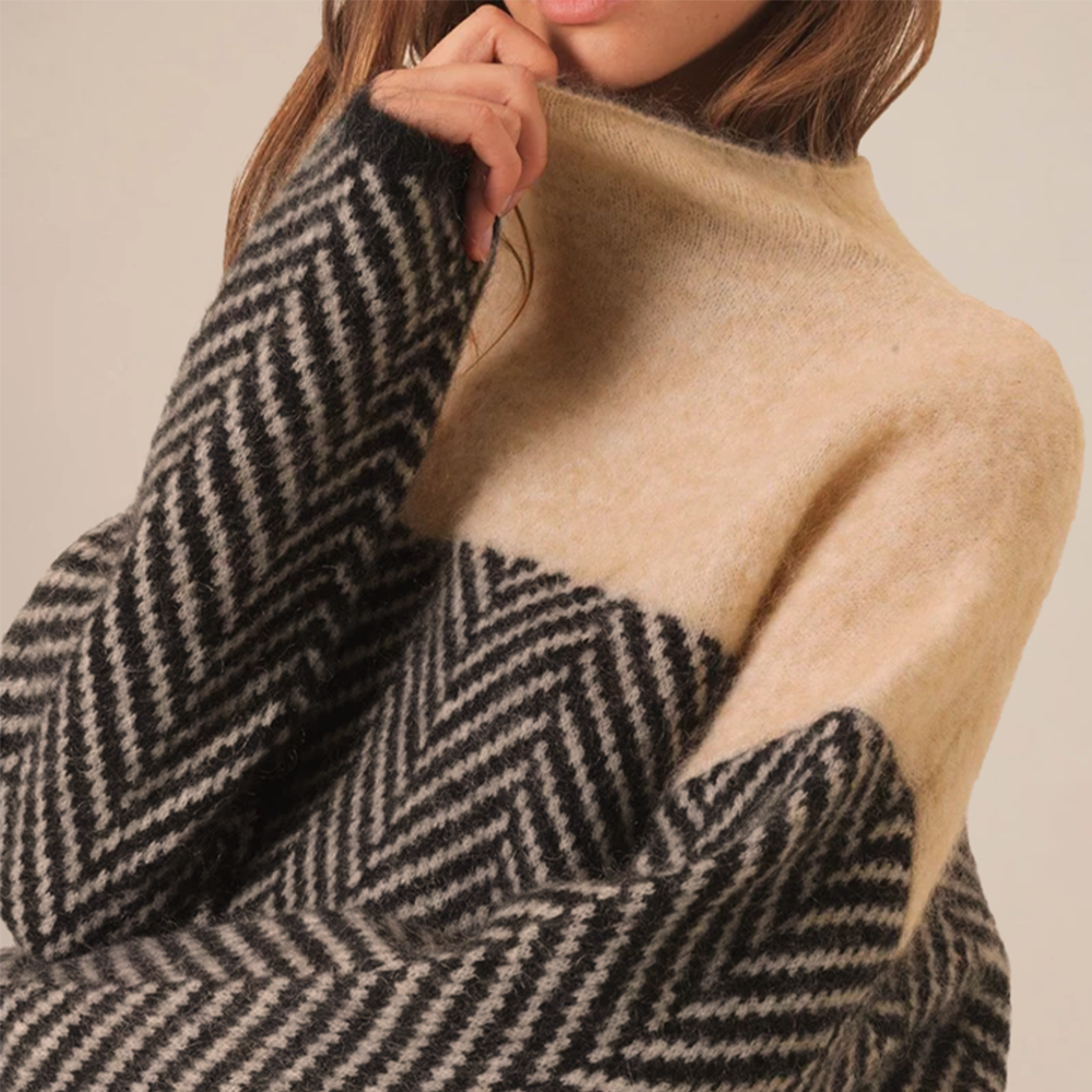 ADELIE | Col roulé premium en tricot exquis 