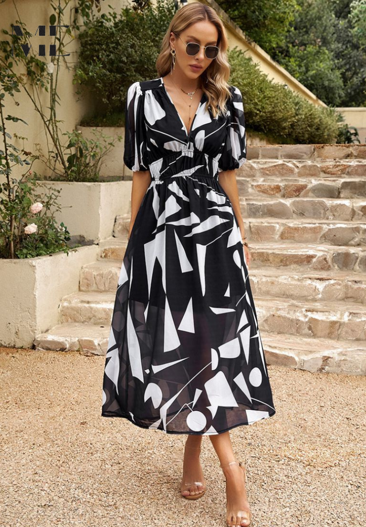 Danielle | Robe Midi Luxe Intemporelle (Presque Épuisée) 