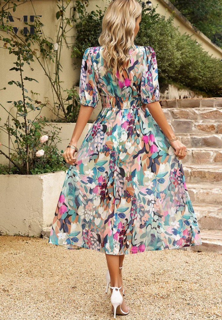 Danielle | Robe Midi Luxe Intemporelle (Presque Épuisée) 