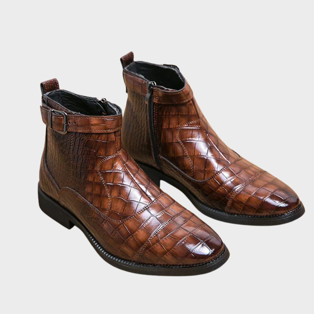 Dylan™ | Graceful Buckle Ankle Boots