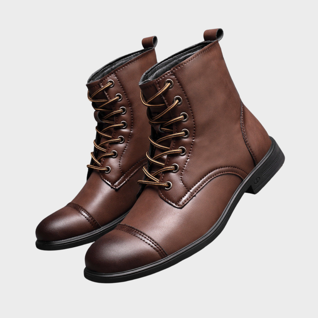 Morgan™ | Elegant Faux Leather Booties