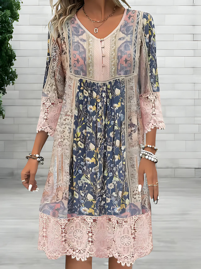 Tamara | Robe Bohème Luxueuse et Fluide (Presque Épuisée) 