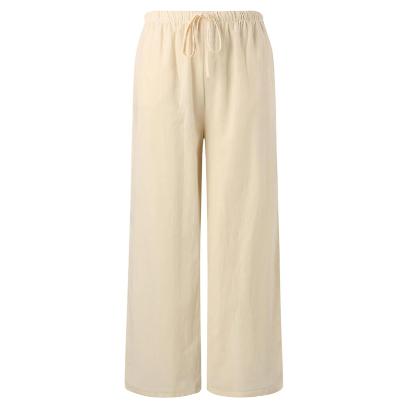 Pantalon décontracté Adele en coton et lin 