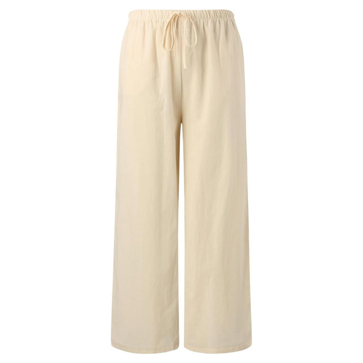 Pantalon décontracté Adele en coton et lin 