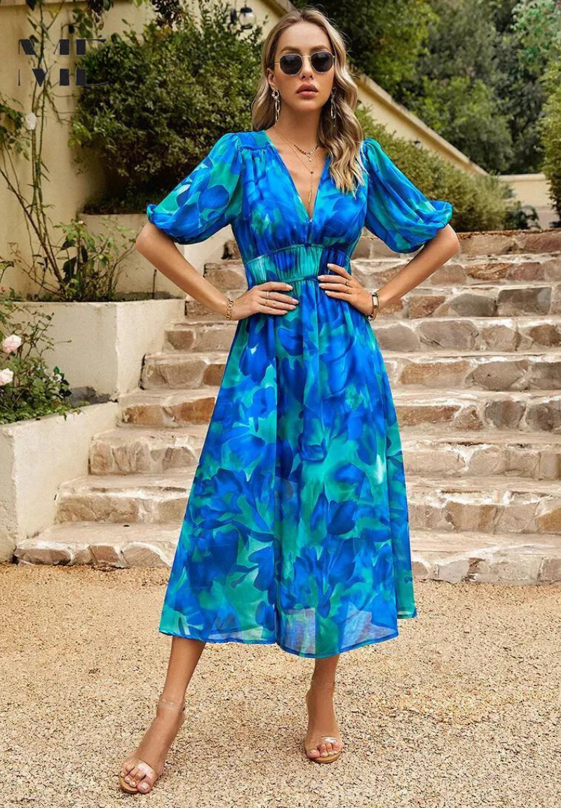 Danielle | Robe Midi Luxe Intemporelle (Presque Épuisée) 