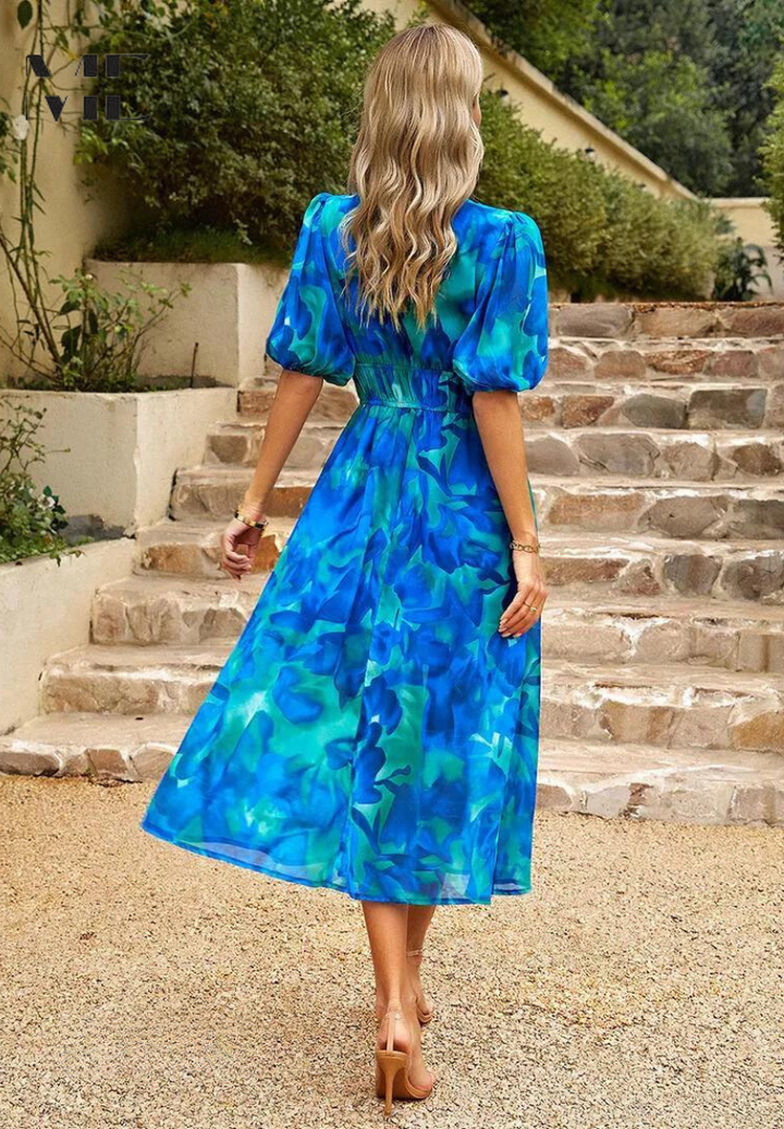 Danielle | Robe Midi Luxe Intemporelle (Presque Épuisée) 