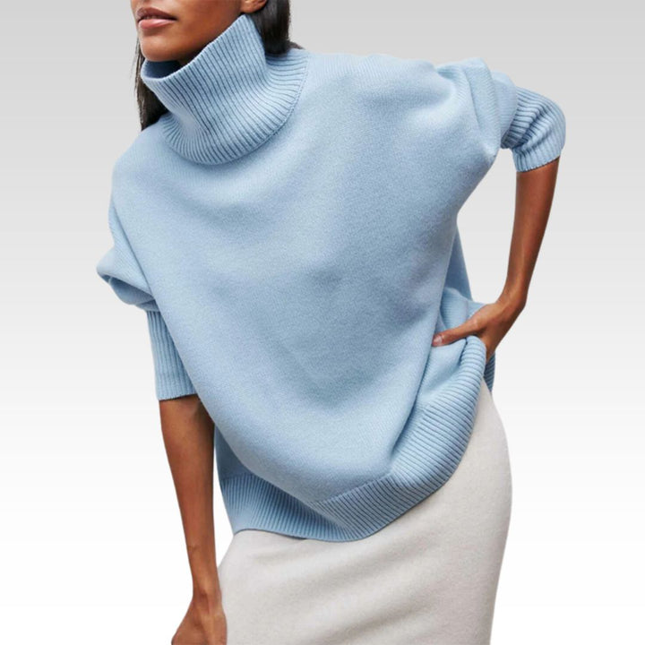 Amelia | Pull à col roulé en tricot élégant 