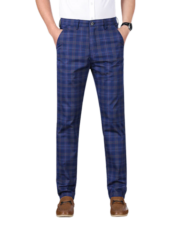 Pantalon à carreaux pour affaires 