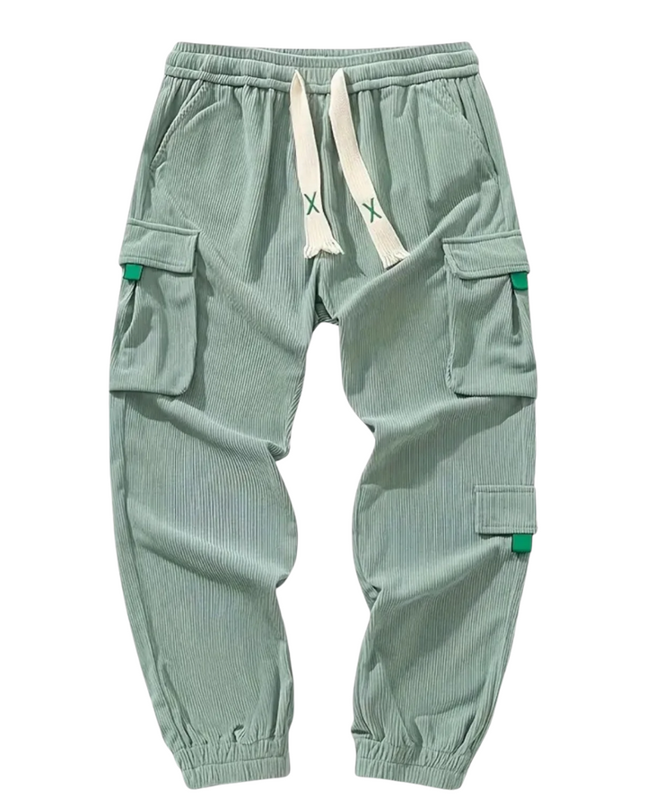 Pantalon cargo en velours côtelé 