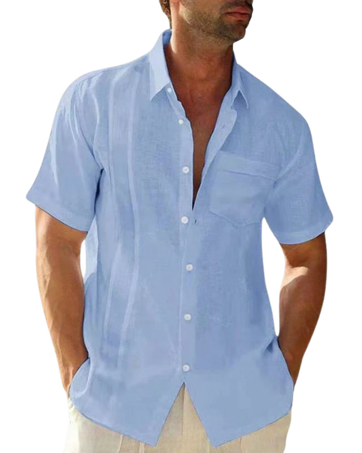 Chemise d'été en lin élégante 
