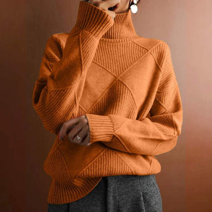Marcelle | Pull à col roulé épais 