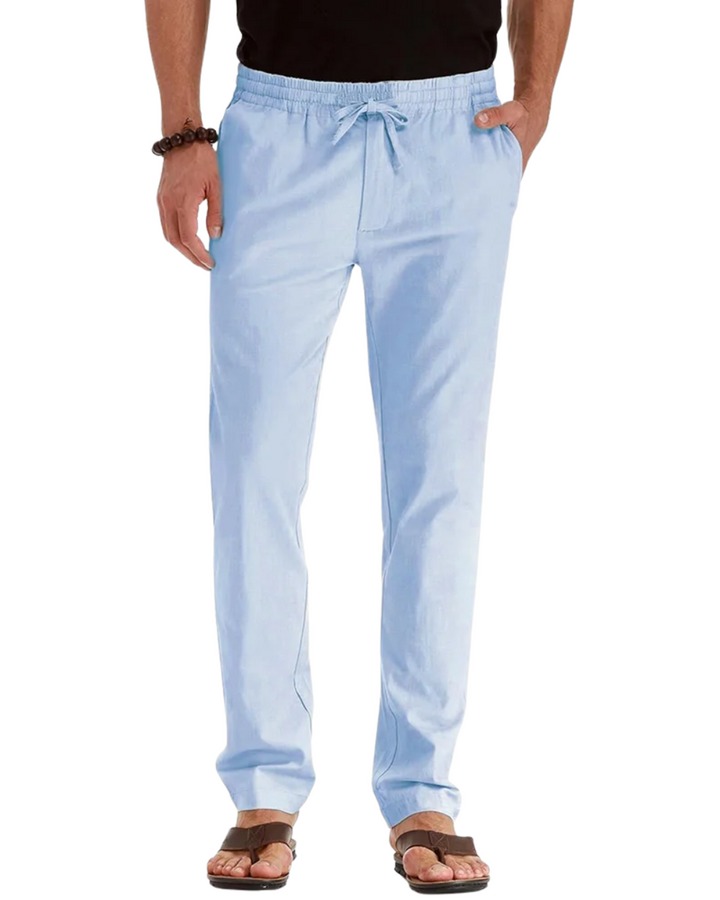 Pantalon en lin et coton 