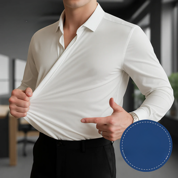 Chemise extensible sans plis 
