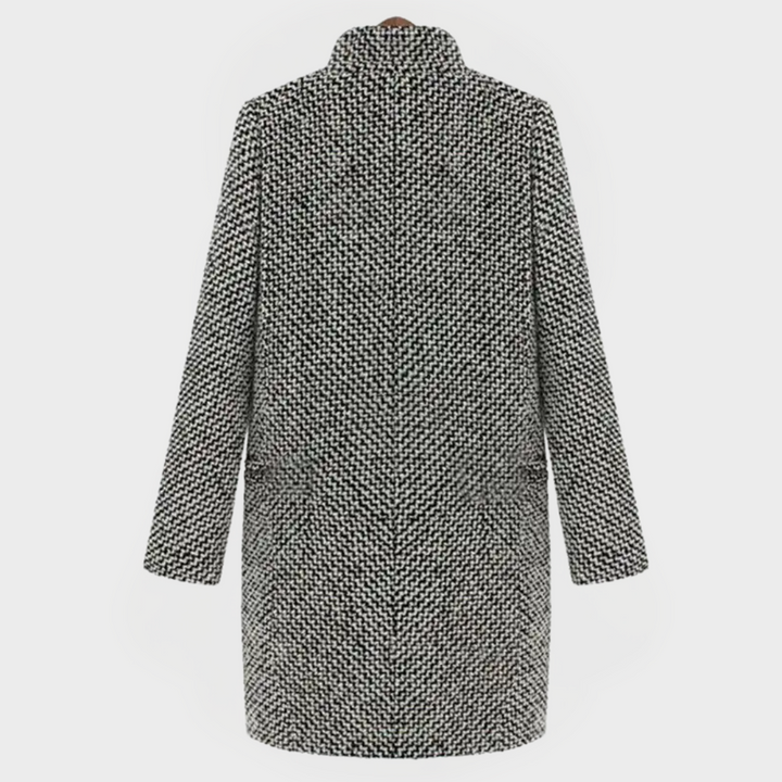 Valentina™ | Long Checked Coat