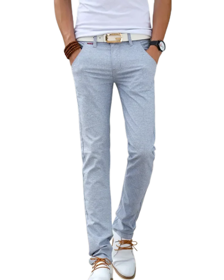 Pantalon en lin coupe slim 