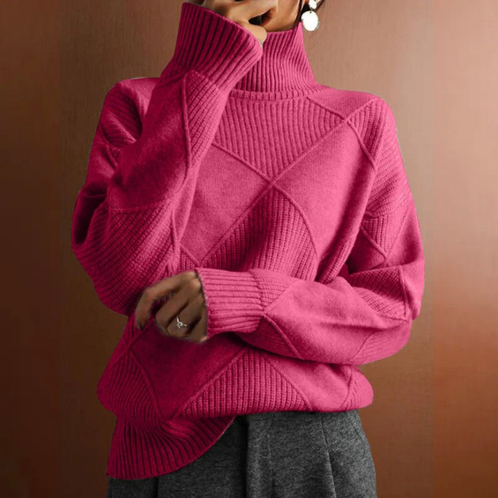 Marcelle | Pull à col roulé épais 