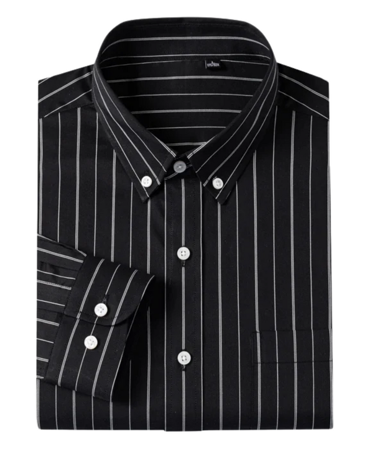 Chemise en coton à rayures élégantes 