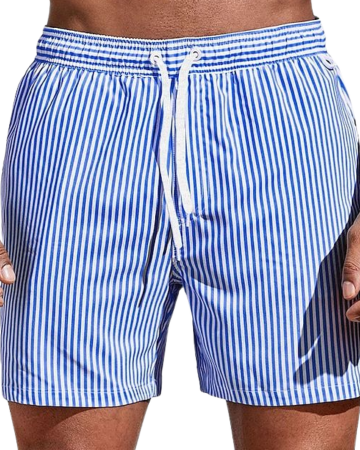 Shorts de bain rayés décontractés 