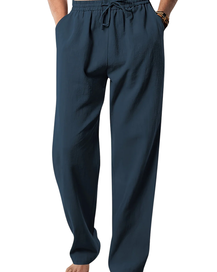 Pantalon d'été en lin décontracté 