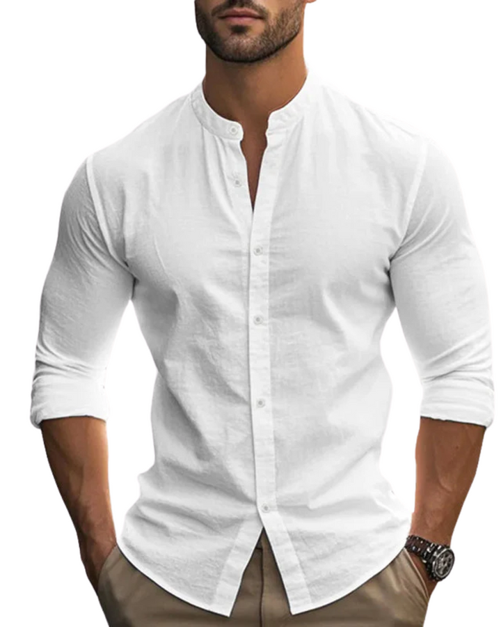 Chemise en lin respirante 