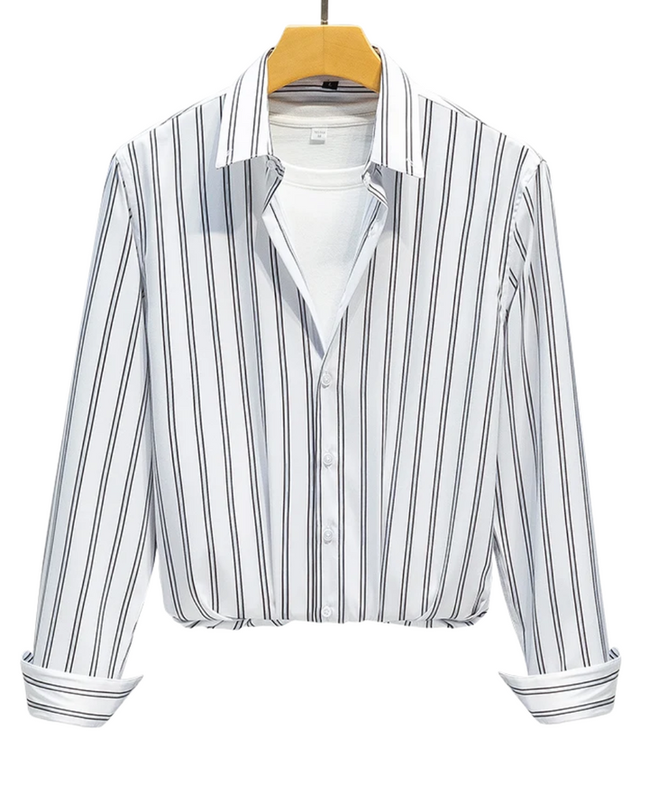 Givalli - Chemise élégante à rayures pour hommes 