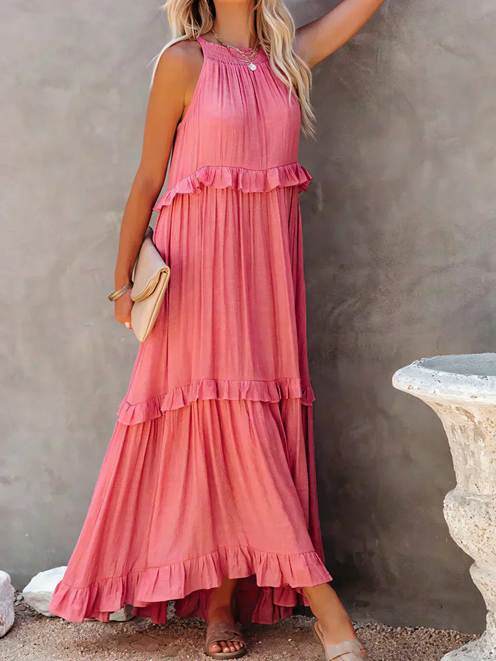 ANETA™ | Robe sans manches à volants élégante 
